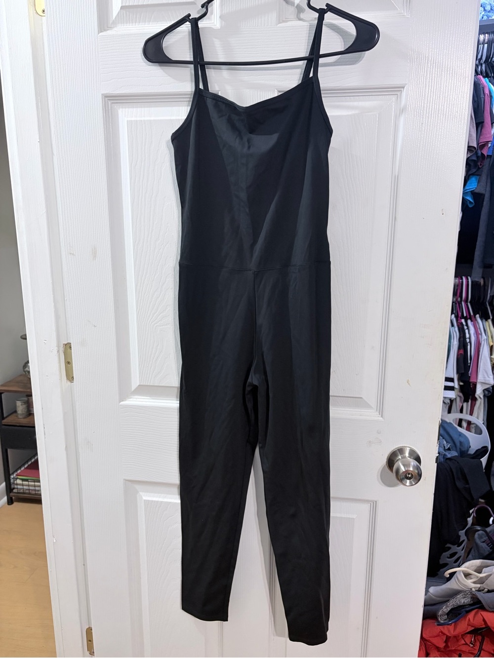 Girlfriend Collective Black Full Length Unitard Jumpsuit L